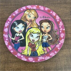 Lil' Bratz Plate 8" Round Melamine 2004 Zak Designs Vintage Y2K Cl